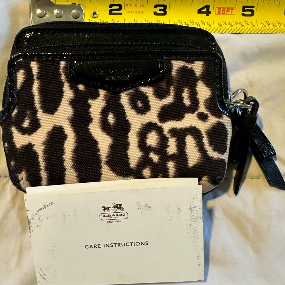 Mini Authentic Coach coin wallet.